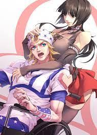 Dressed as the ex-girlfriend of the disabled male protagonist