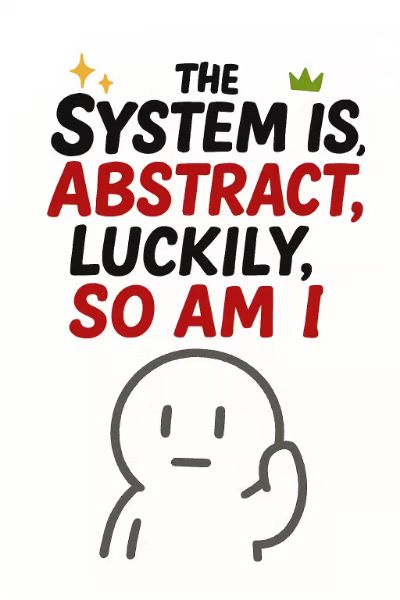 The System is Abstract, Luckily, So Am I